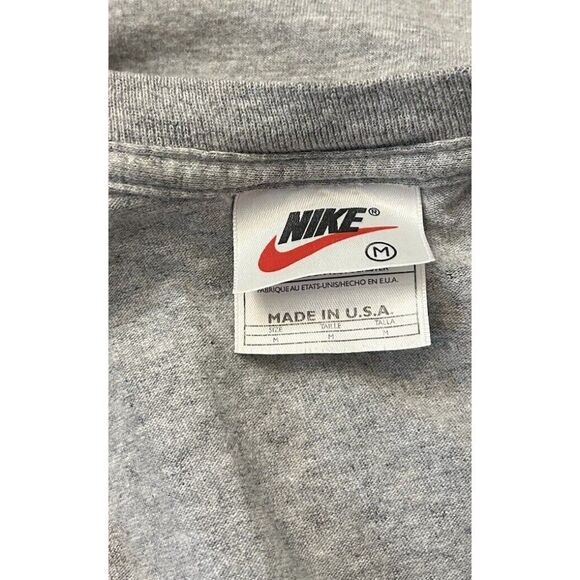 Nike Men's Medium Basketball Tank Top V Neck USA Vintage 1990s Muscle Tee - Picture 3 of 4